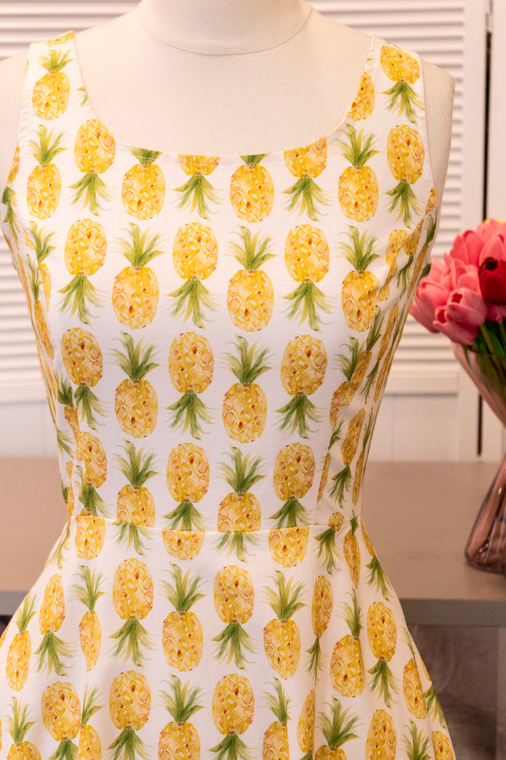 Pineapple Skater Dress