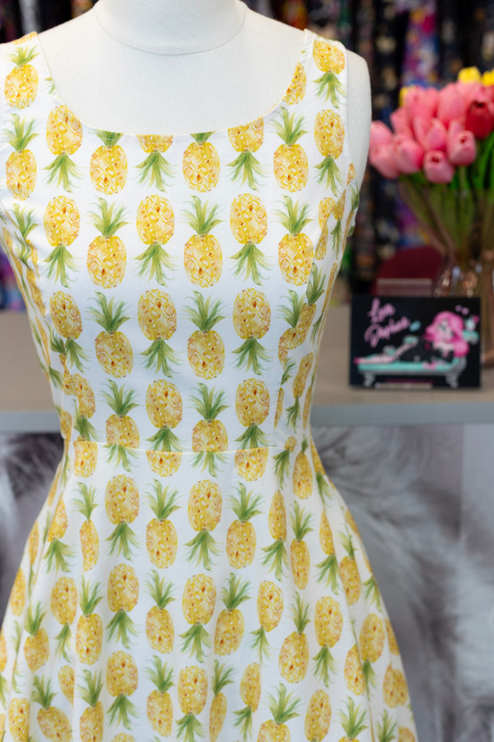 Pineapple Skater Dress