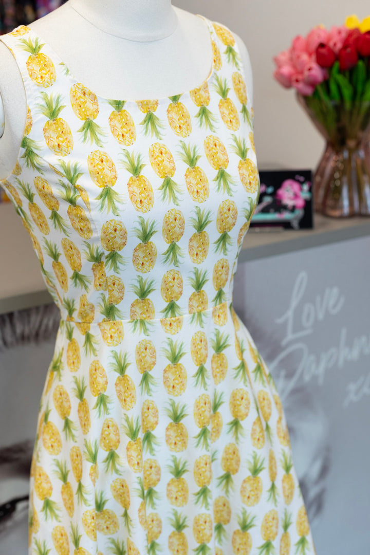 Pineapple Skater Dress
