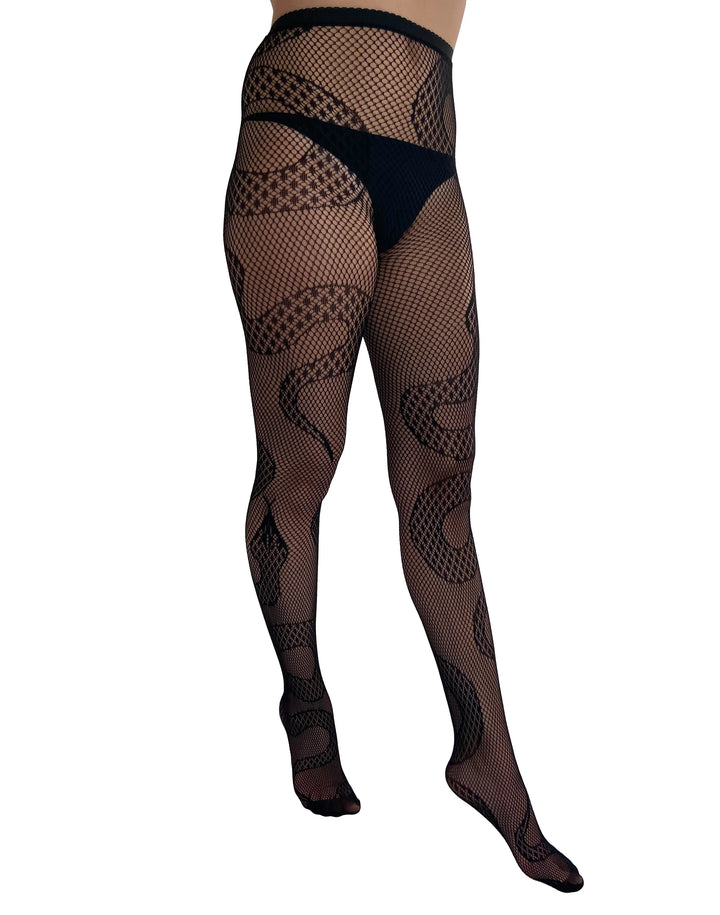 Snake Net Tights