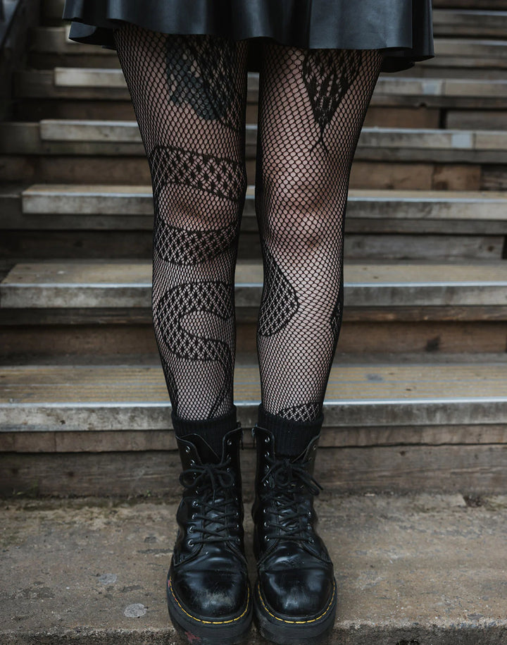 Snake Net Tights
