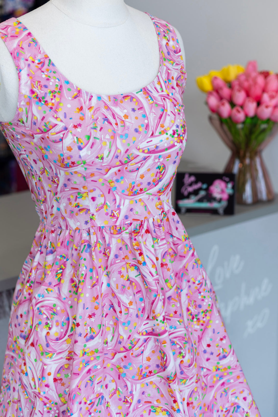 Sprinkles Fit & Flare Dress