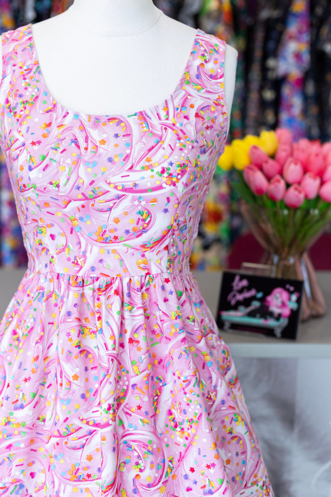 Sprinkles Fit & Flare Dress
