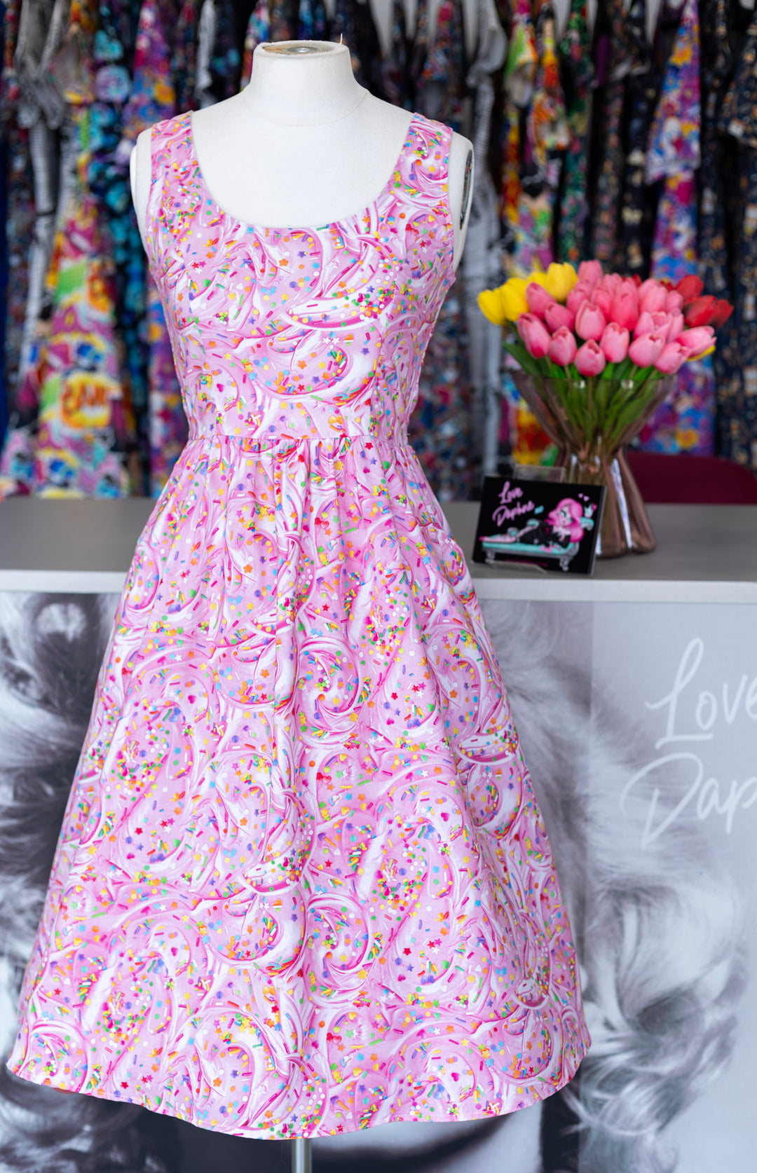 Sprinkles Fit & Flare Dress