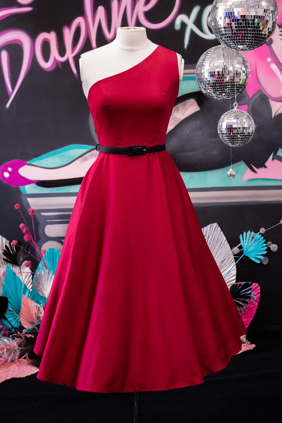 Susan Red Swing Dress Love Daphne Susan Red Swing Dress Love Daphne