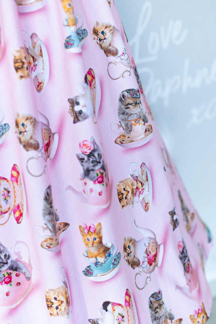 Teacup Cats Vintage Dress