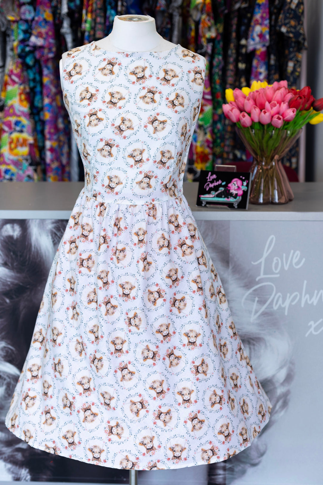 PREORDER - Till the Cows Come Home Vintage Dress - Expected dispatch date 25th of June