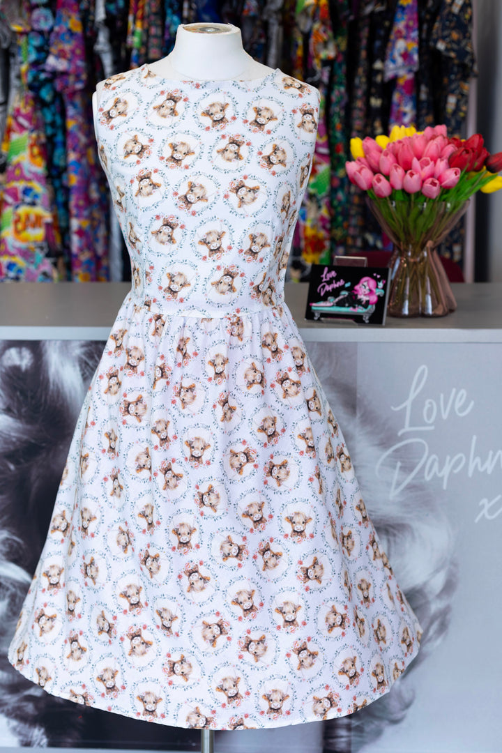 PREORDER - Till the Cows Come Home Vintage Dress - Expected dispatch date 25th of June