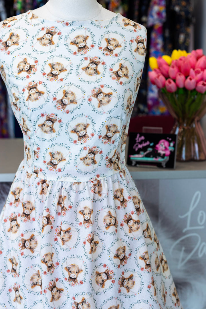 PREORDER - Till the Cows Come Home Vintage Dress - Expected dispatch date 25th of June