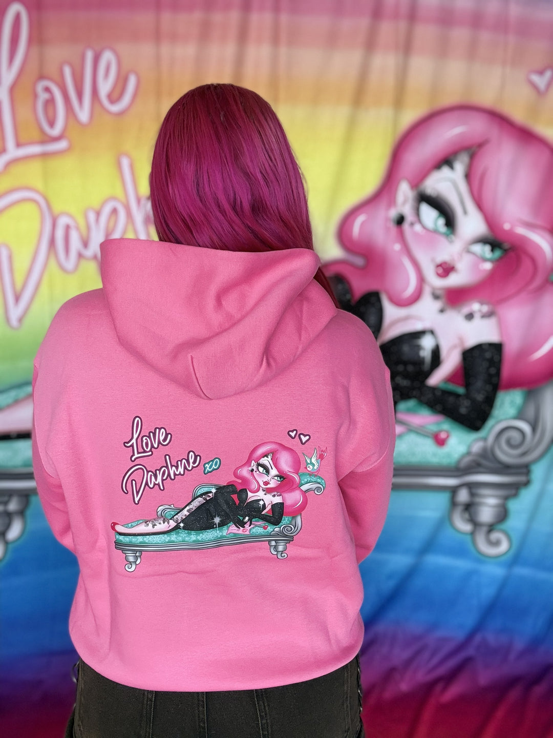 PREORDER - Love Daphne Pink Hoodie Jumper - Estimate dispatch 11th of June