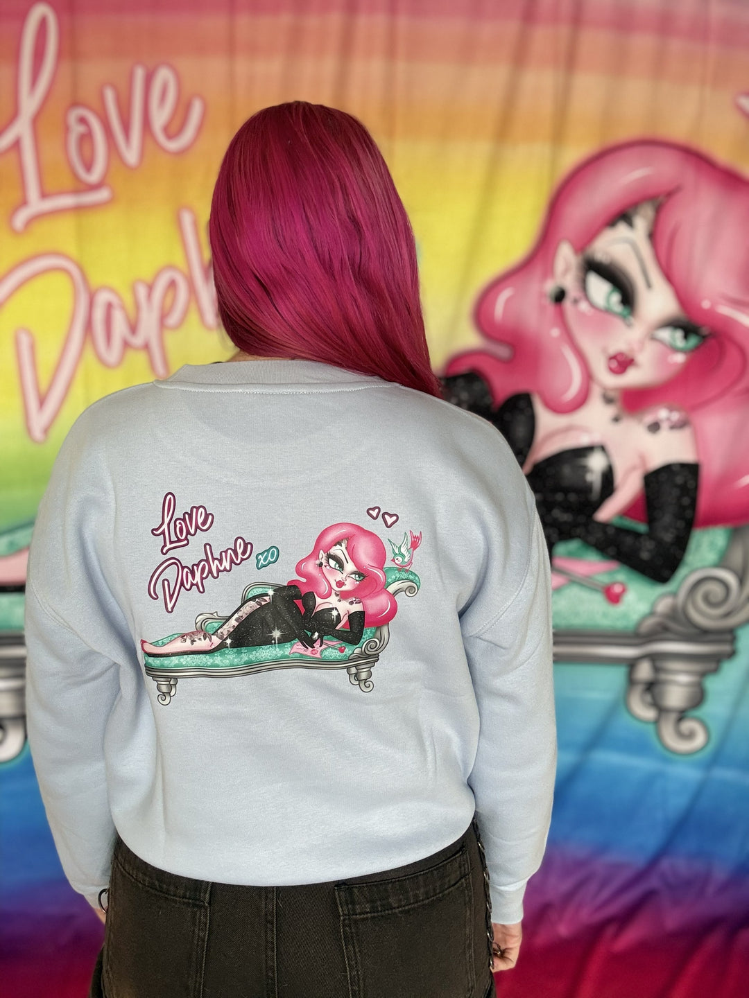 PREORDER - Love Daphne Powder Crewneck Jumper - Estimate dispatch 11th of June