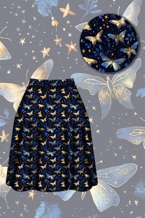 Iris Swing Skirt - Twilight Flutter - Preorder for dispatch 9th September