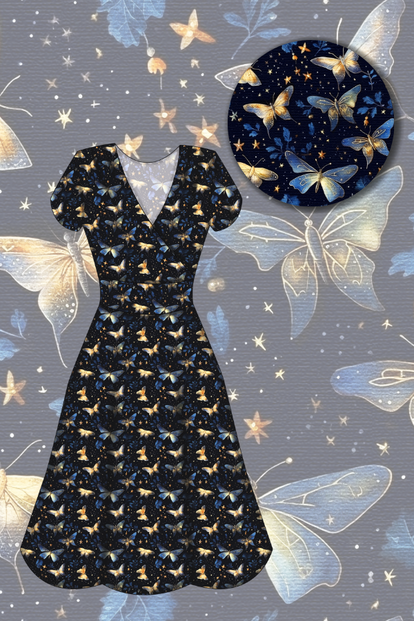 Mimi Swing Dress - Twilight Flutter - Preorder for dispatch 9th September