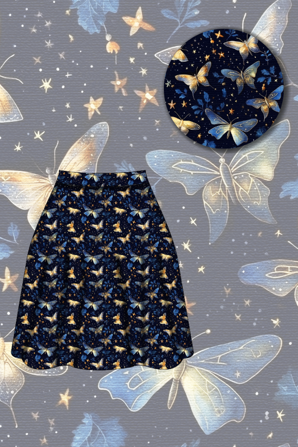 Nellie Skater Skirt - Twilight Flutter - Preorder for dispatch 9th September