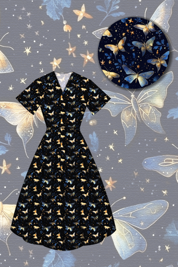 Peggy Swing Dress - Twilight Flutter - Preorder for dispatch 9th September