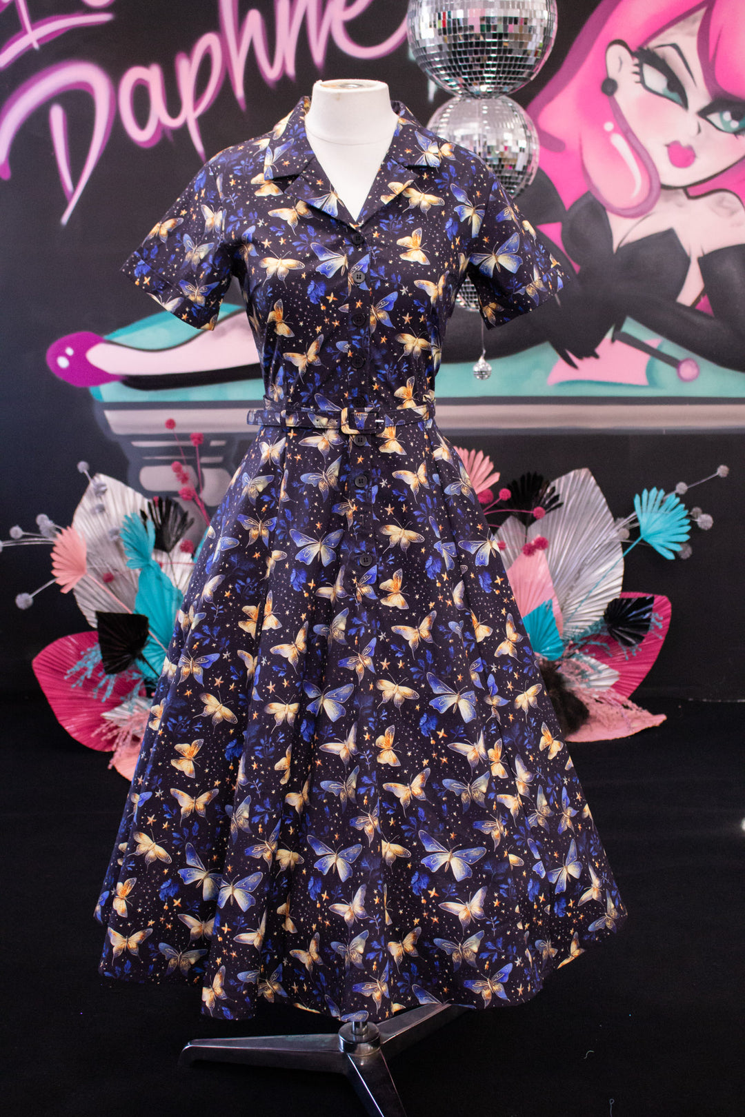 Peggy Swing Dress - Twilight Flutter
