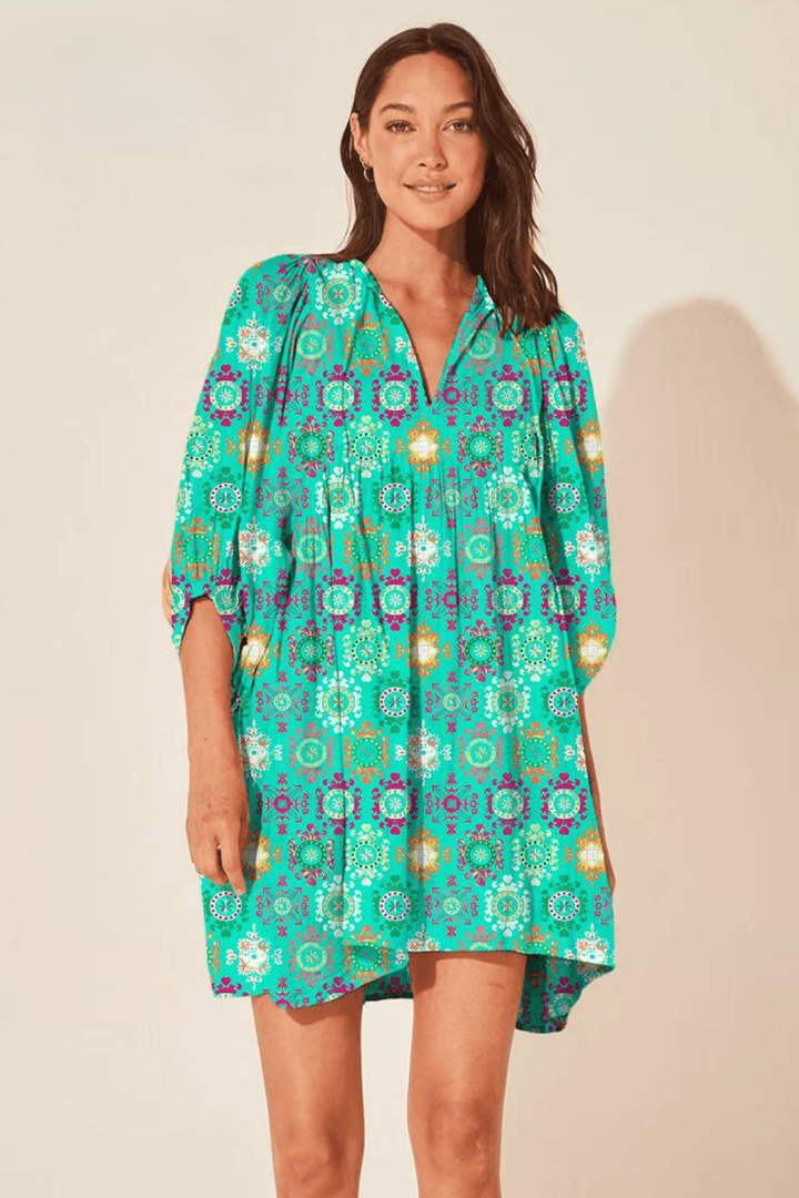 Kinsley Sunburst Mosaic Dress