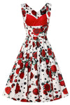 Grace Rockabilly Red Rose Dress