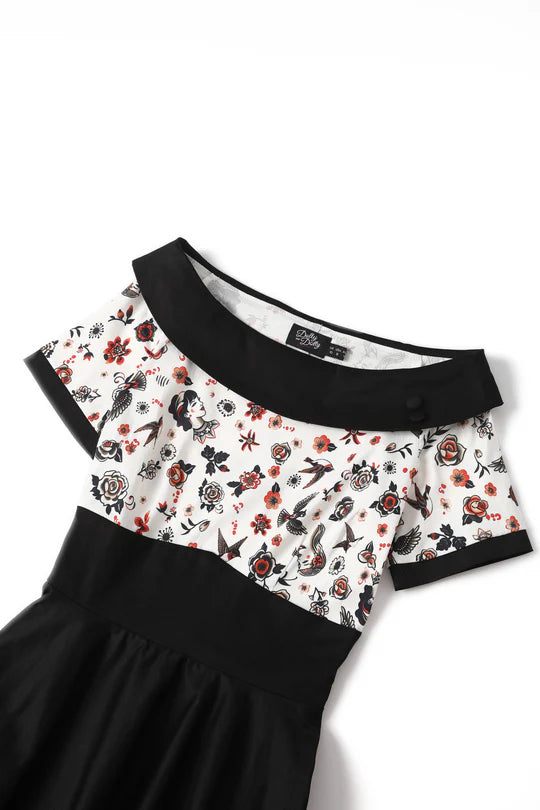 PREORDER - Darlene 50's Tattoo Inspired - Estimated dispatch 30th of October