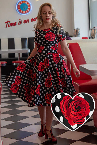 PREORDER - Darlene Rose Polka Dot - Estimated dispatch 30th of October