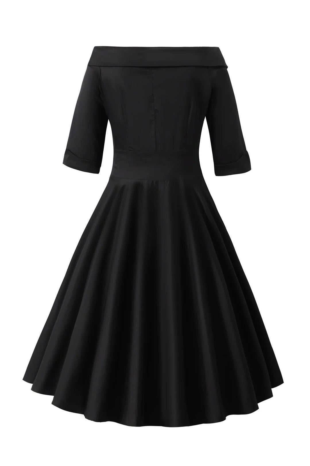 PREORDER - Deborah Black Sleeve Circle Dress - Expected dispatch 5th of November