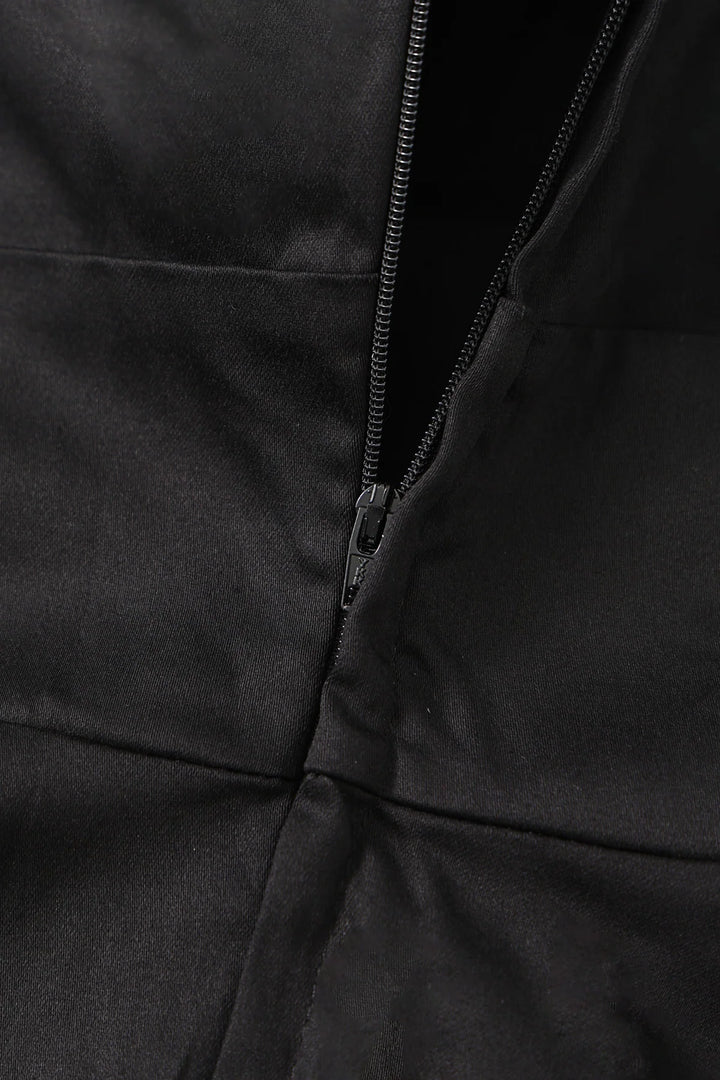 PREORDER - Deborah Black Sleeve Circle Dress - Expected dispatch 5th of November