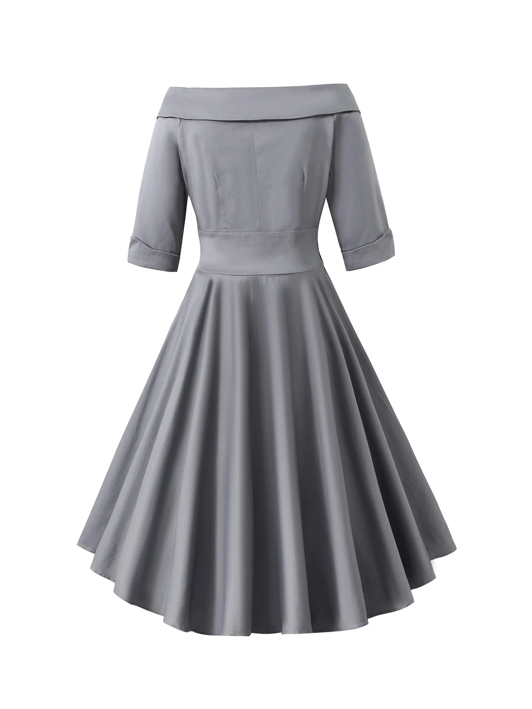 PREORDER - Deborah Grey Sleeve Circle Dress - Expected dispatch 5th of November
