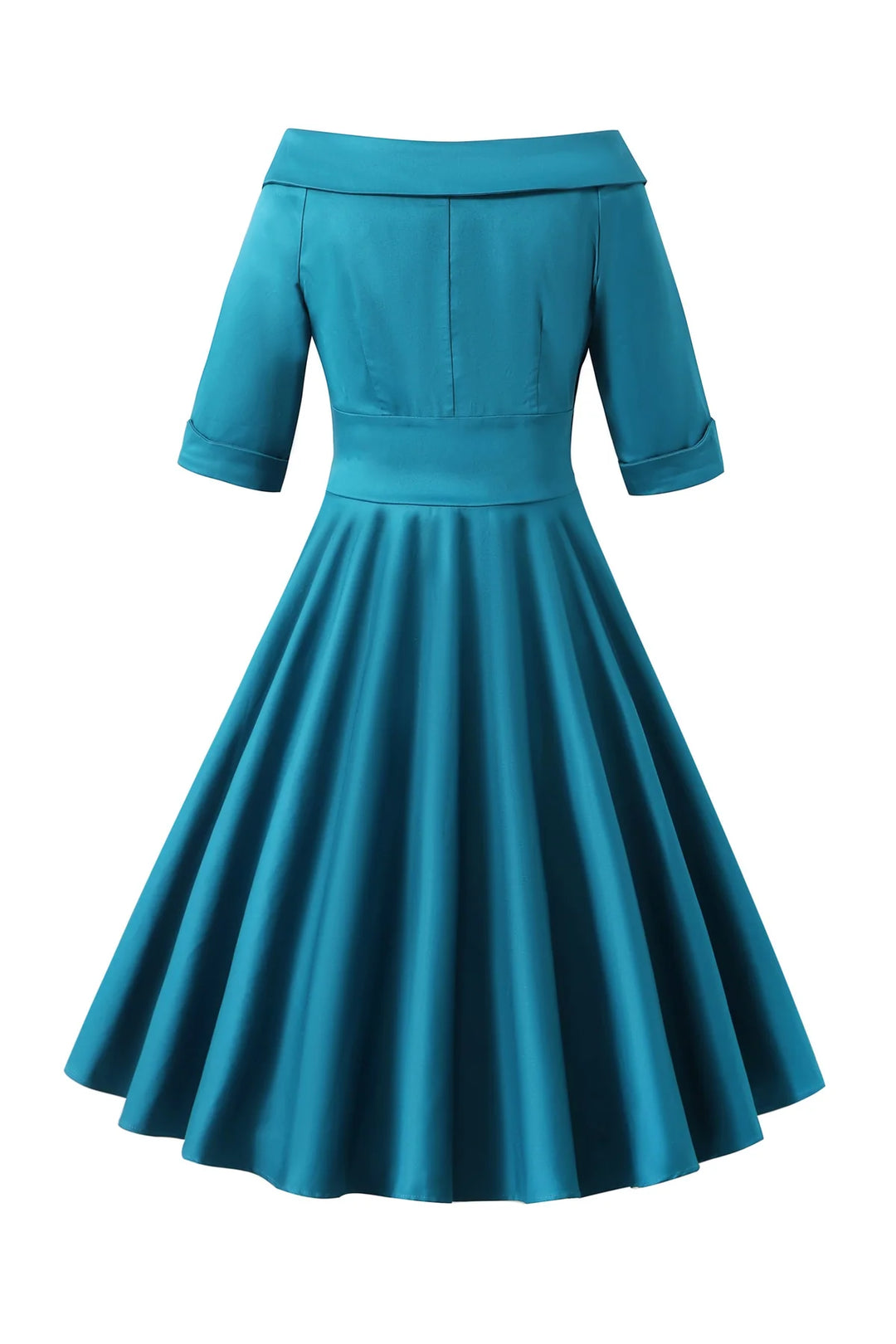 PREORDER - Deborah Peacock Blue Sleeve Circle Dress - Expected dispatch 5th of November