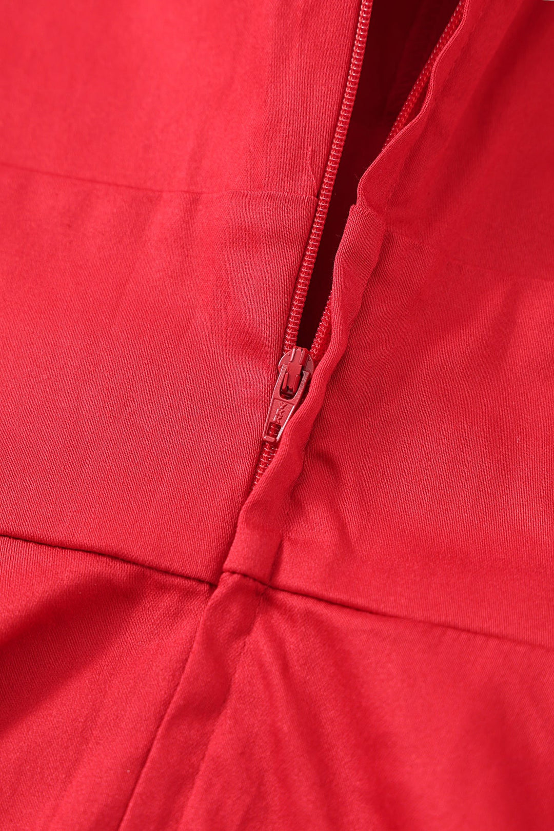 PREORDER - Deborah Red Sleeve Circle Dress - Expected dispatch 5th of November