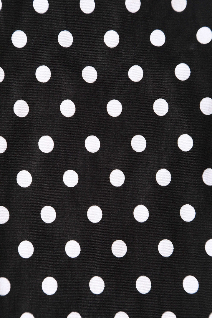 PREORDER - Sabrina Black Polka Cape - Estimated dispatch 12th of November