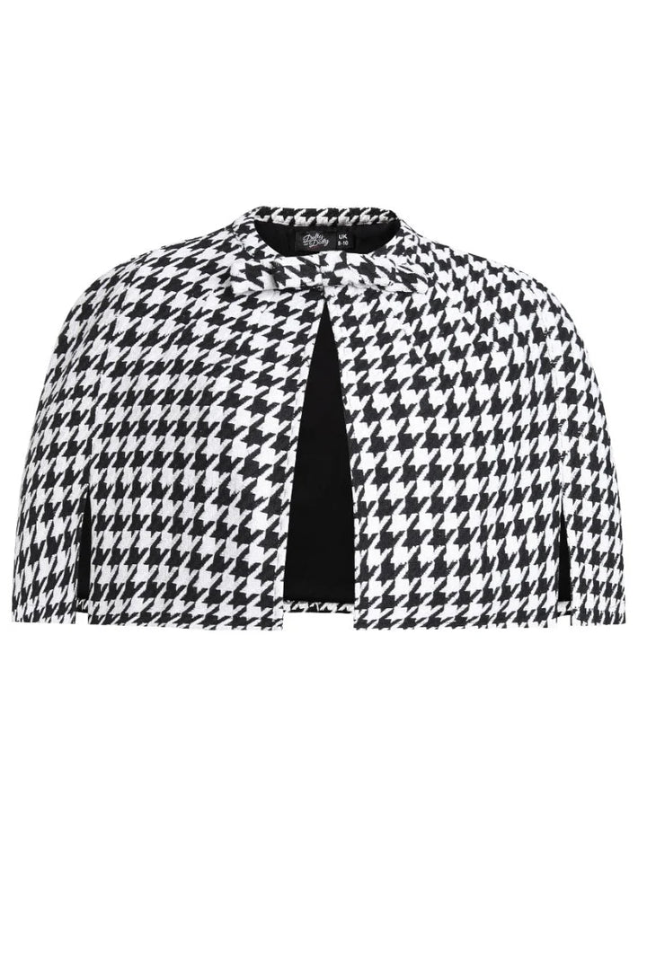 INSTOCK - Sabrina Dog Tooth Cape