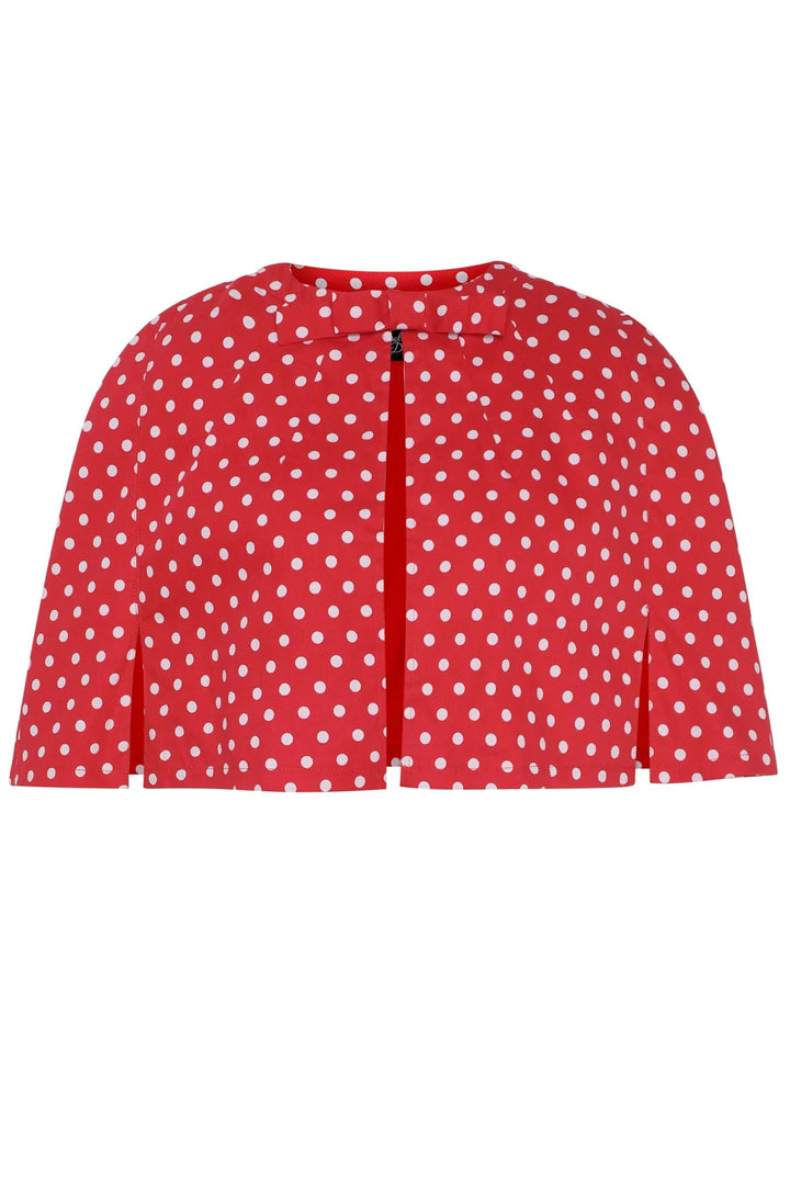PREORDER - Sabrina Red Polka Cape - Estimated dispatch 12th of November