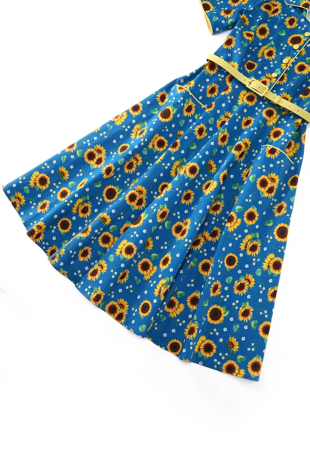 PREORDER - Penelope Blue Sunflower Dress - Expected dispatch date 10th of September
