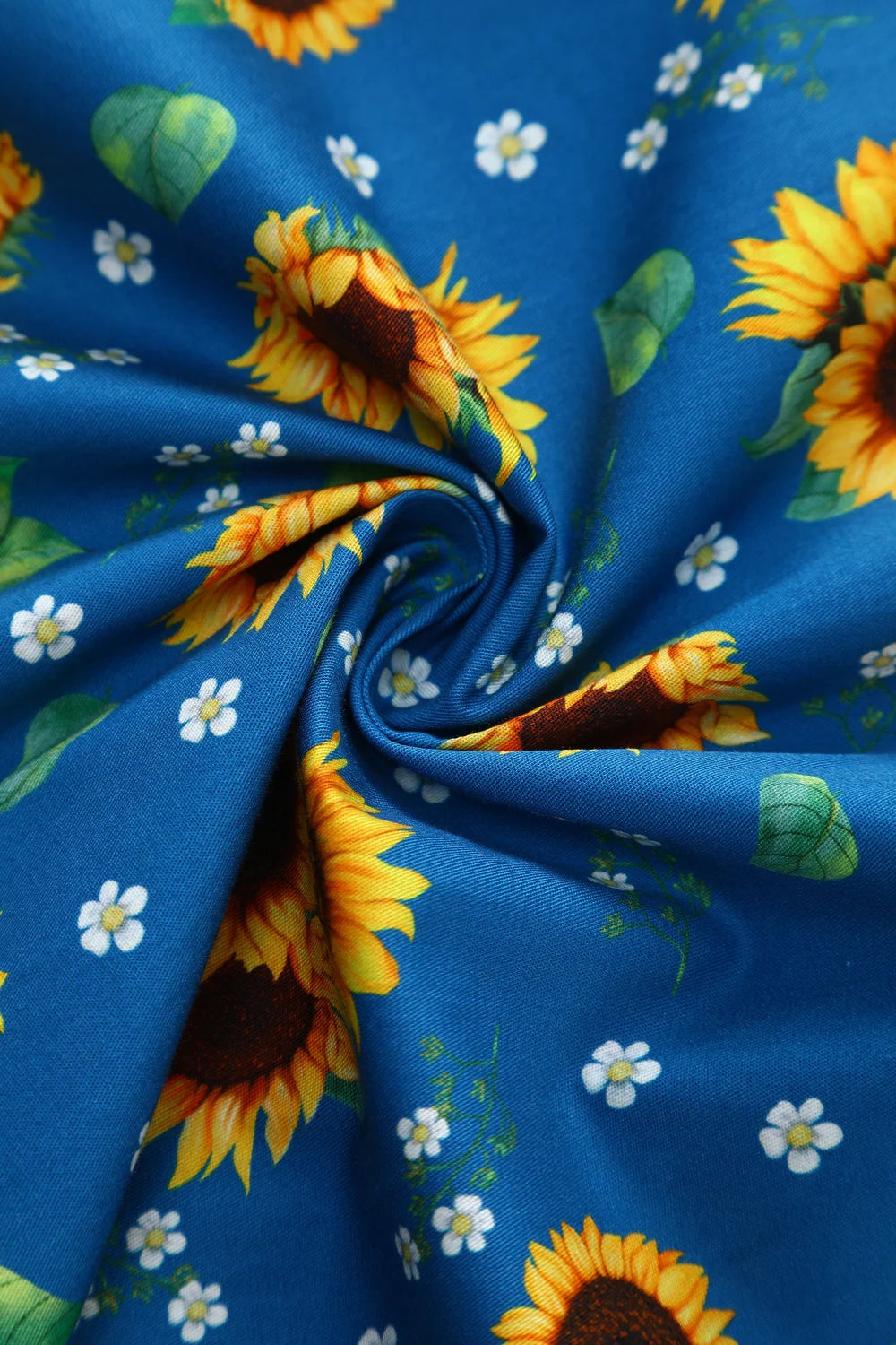 PREORDER - Penelope Blue Sunflower Dress - Expected dispatch date 10th of September