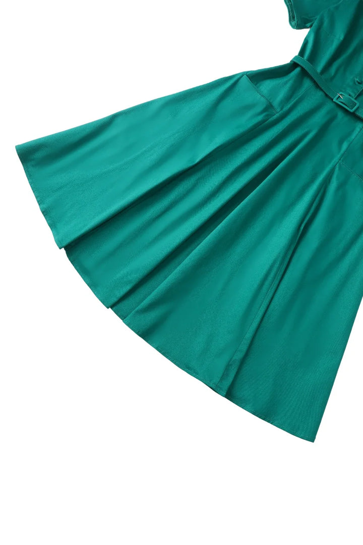 PREORDER - Penelope Emerald Jade Teal Shirt Dress - Expected dispatch 10th of November