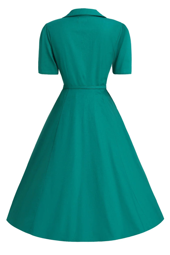 PREORDER - Penelope Emerald Jade Teal Shirt Dress - Expected dispatch 10th of November