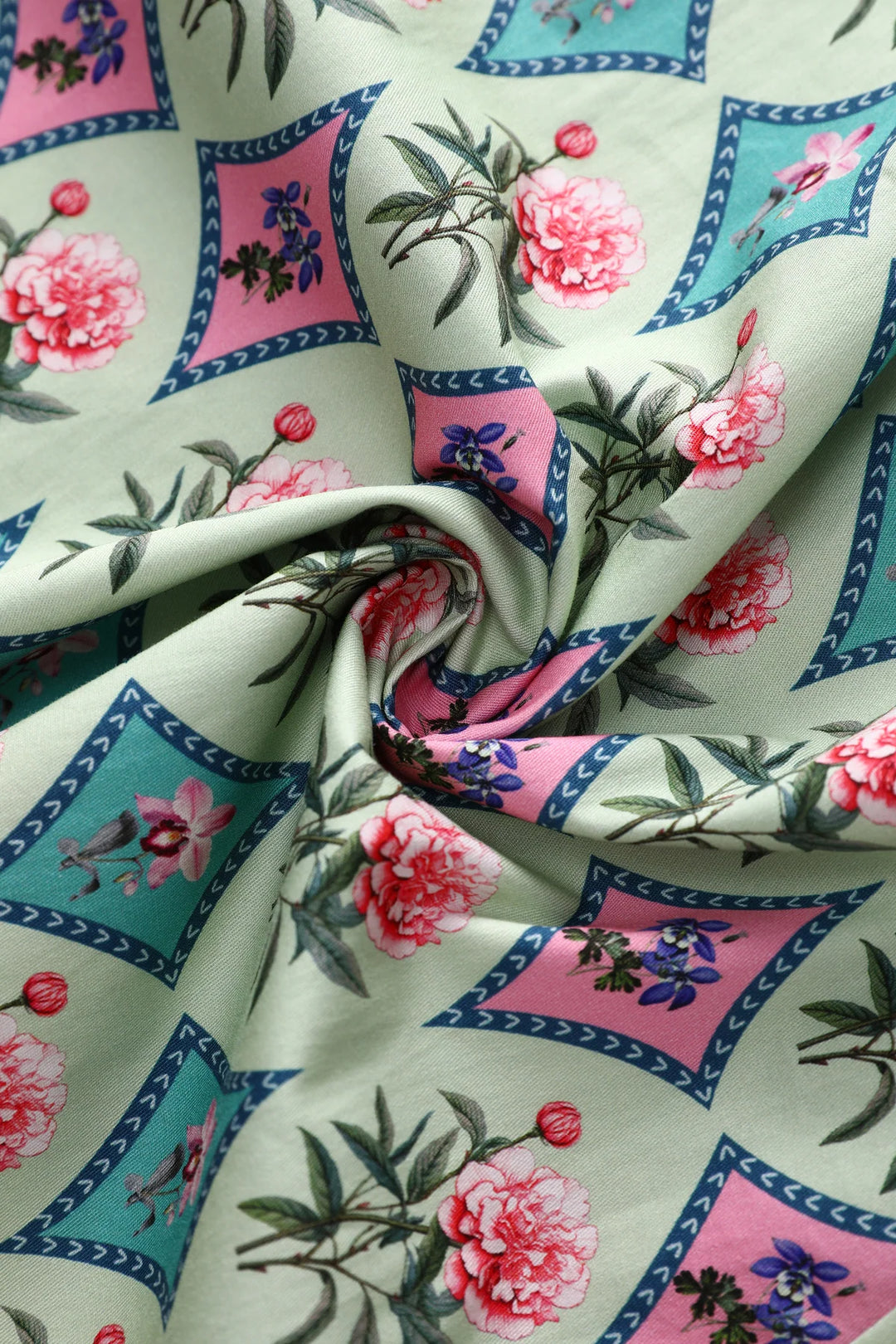 PREORDER - Penelope Quartrefoil Mint Shirt Dress - Expected dispatch 10th of November