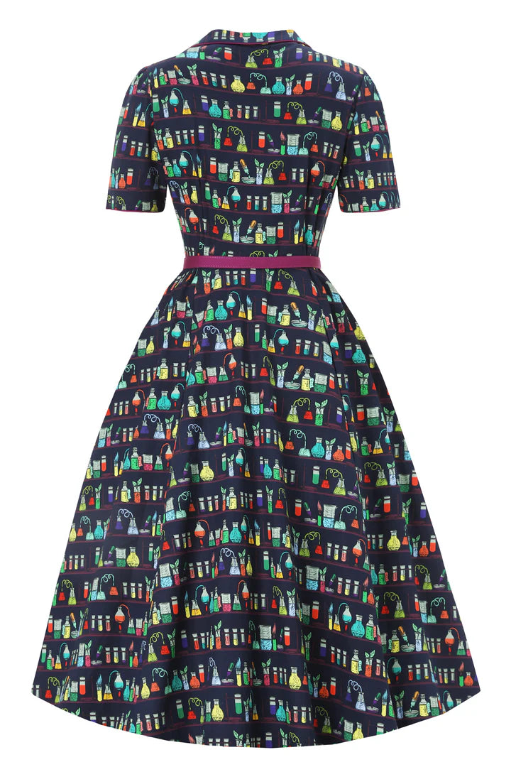 PREORDER - Penelope Blue Science Shirt Dress - Expected dispatch date 6th of August