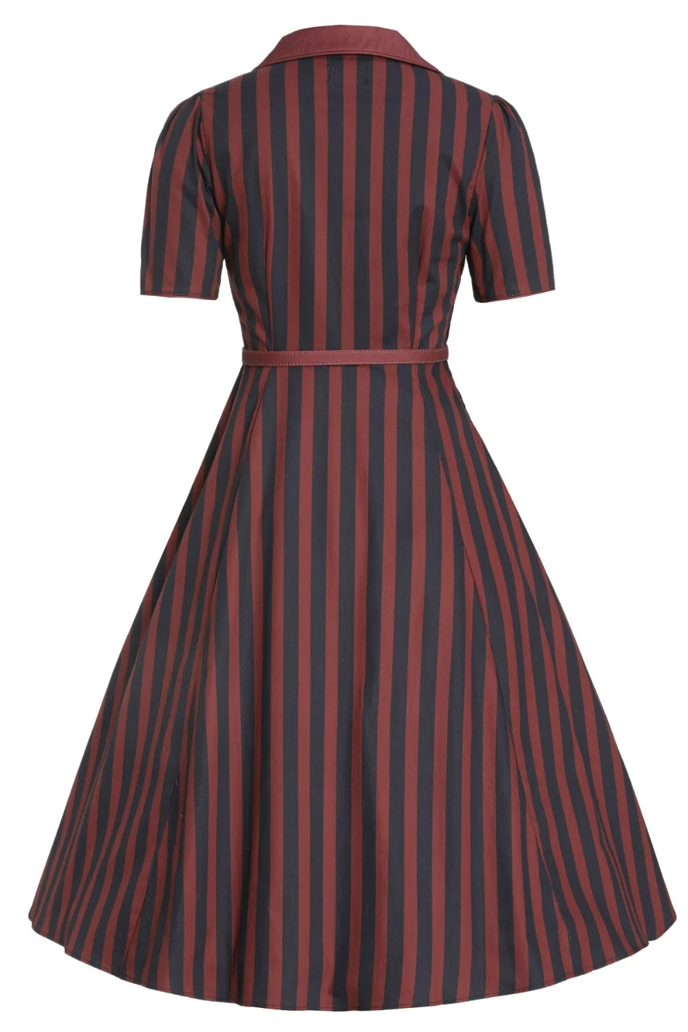 PREORDER - Penelope Burgundy and Navy Shirt Dress - Expected dispatch 10th of November