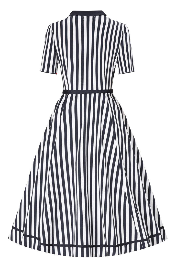 Penelope Blue & White Striped Dress