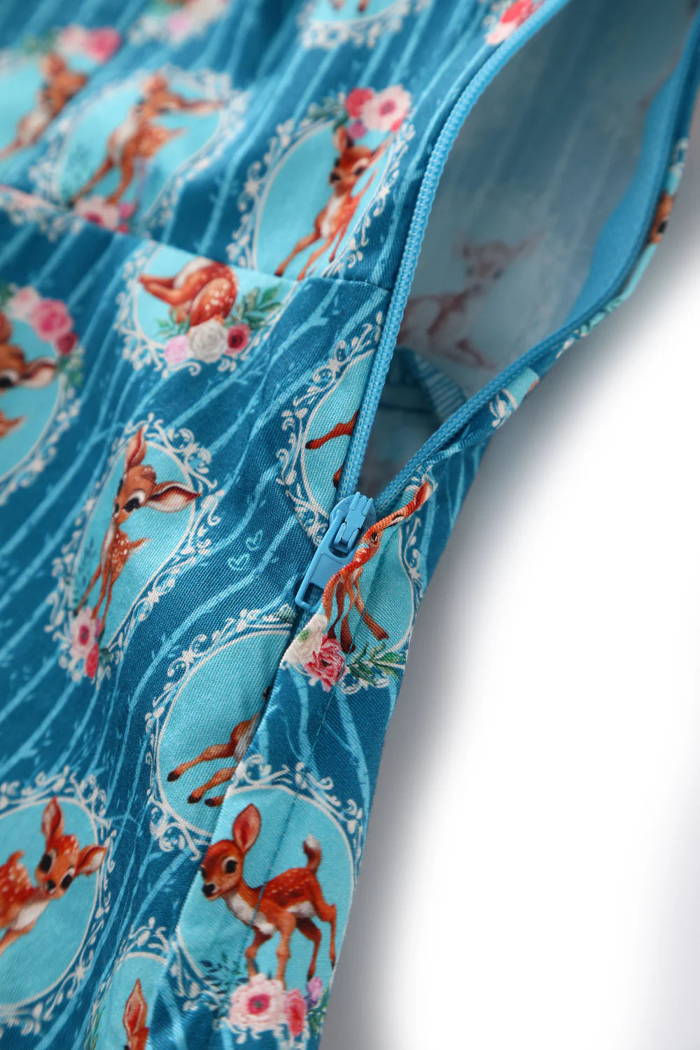 PREORDER - Penelope Turquoise Bambi Shirt Dress - Preorder for dispatch 3rd of June