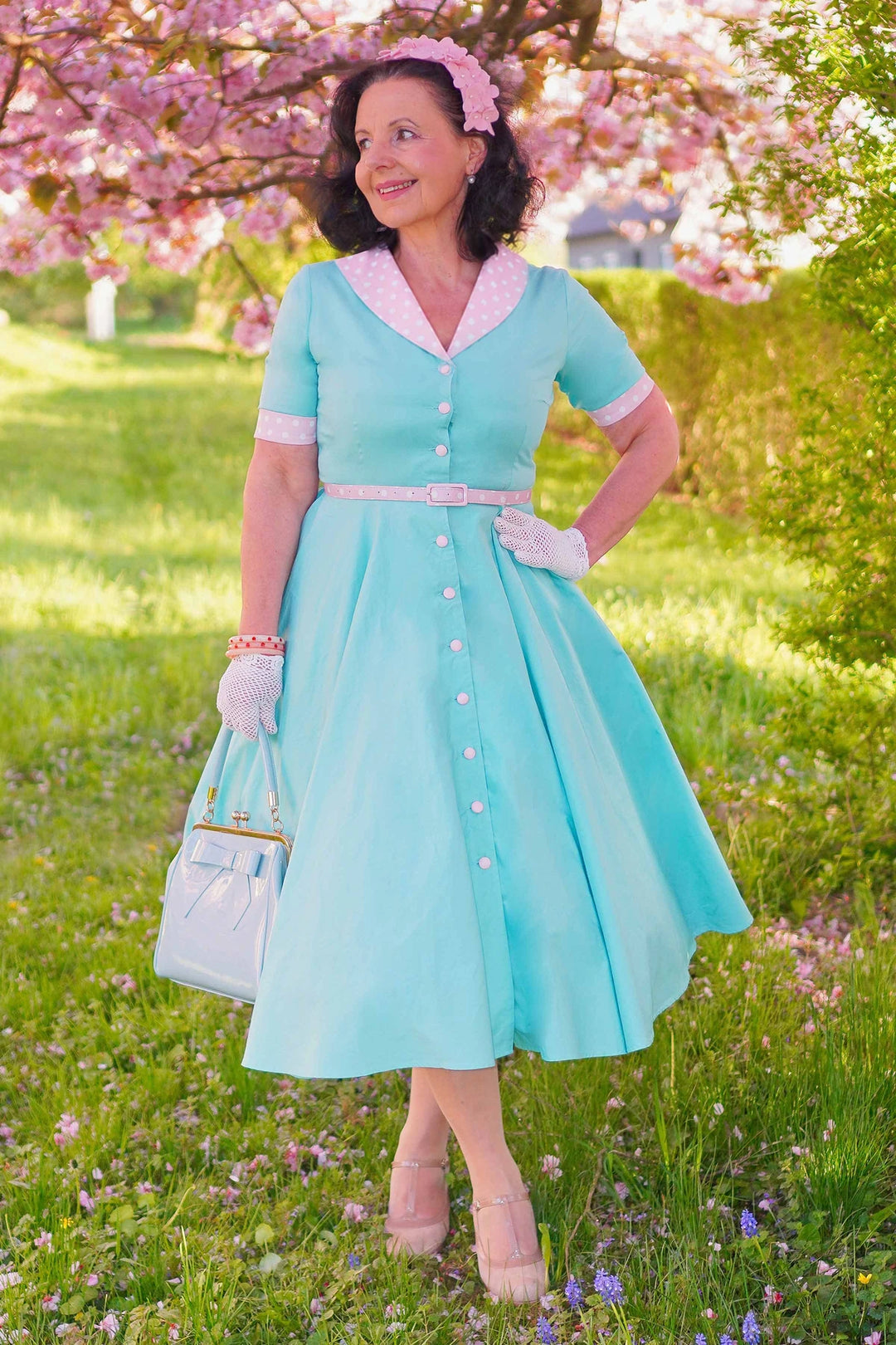PREORDER - Mollie Mint Blue Shirt Dress - Expected dispatch 1st of September