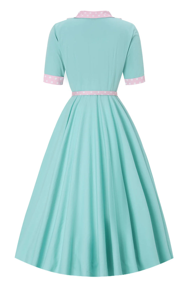 PREORDER - Mollie Mint Blue Shirt Dress - Expected dispatch 1st of September