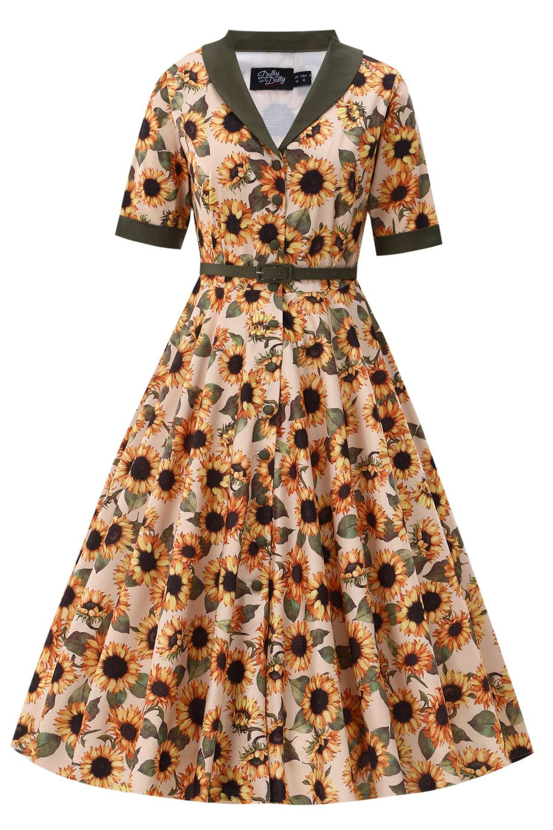 PREORDER - Mollie Sunflower Shirt Dress - Expected dispatch 1st of September