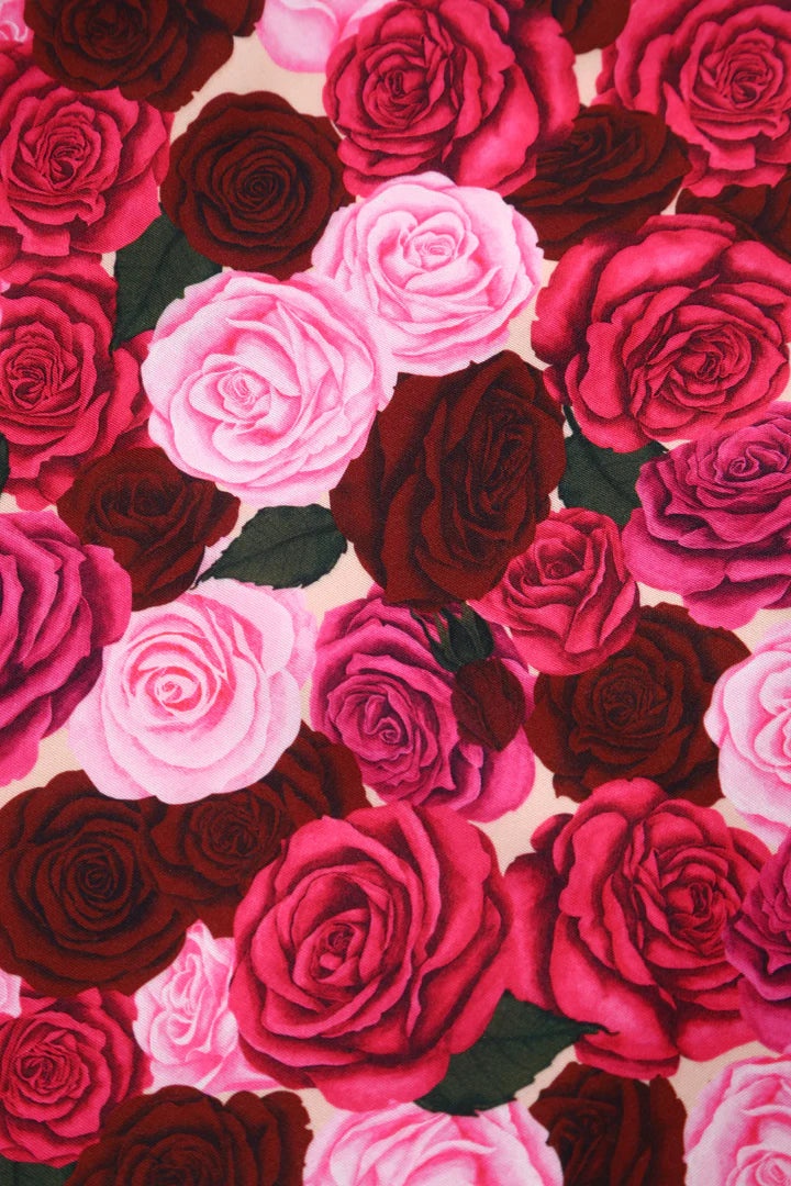 PREORDER - Mollie Pink Rose Garden Shirt Dress - Expected dispatch 24th of June