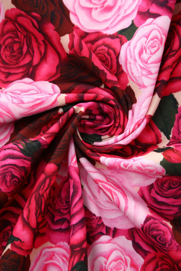 PREORDER - Mollie Pink Rose Garden Shirt Dress - Expected dispatch 24th of June
