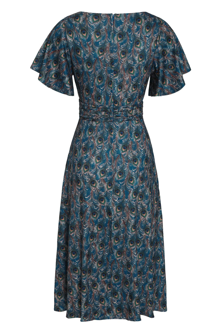 Donna Peacock Feather Dress - Preorder for dispatch 16th September