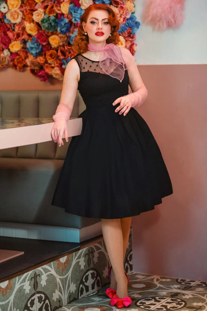 PREORDER - Elizabeth Dress in Black - Expected dispatch 9th October