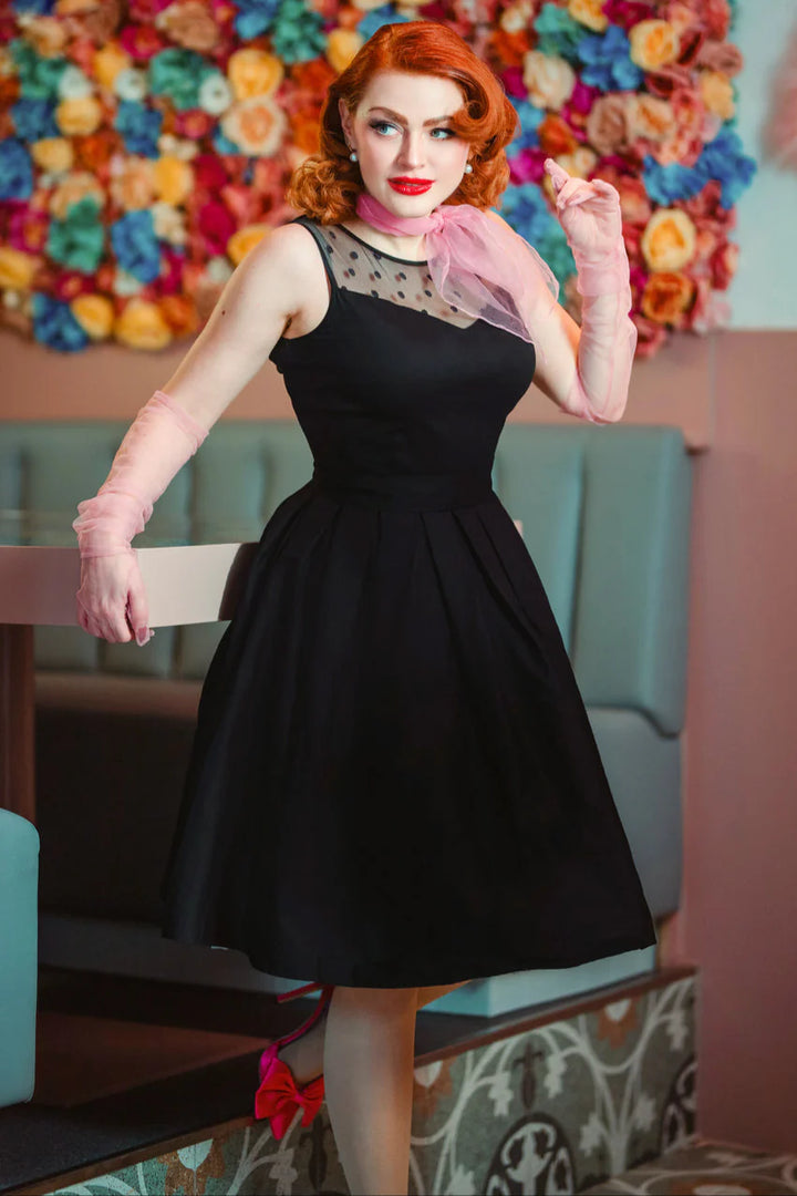 PREORDER - Elizabeth Dress in Black - Expected dispatch 9th October