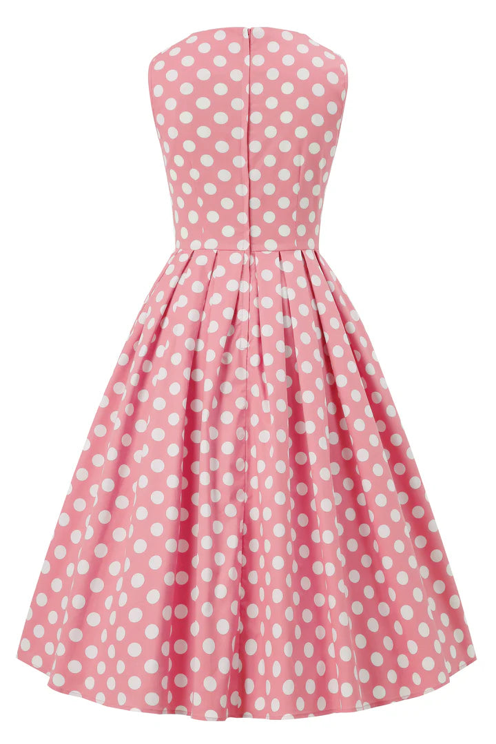 PREORDER - Blair Light Pink Polka Mesh Dress - Expected dispatch 3rd of June